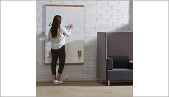 [Natural] Wall Mounted Whiteboard 