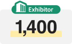 Exhibitor : 1,400