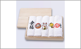 木箱入り高級おしぼり5本セット